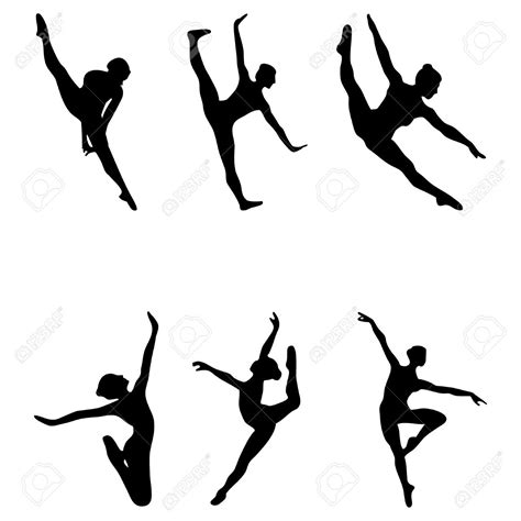 dancer leaping silhouette